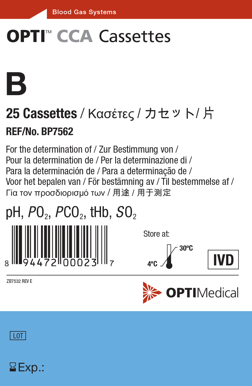 Blood Gas Cassettes